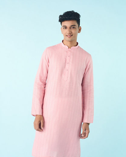 Diwas Men Cotton Pink Panache Kurta Pajama