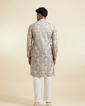 Diwas Men Elegant Grey Kurta Pajama Set