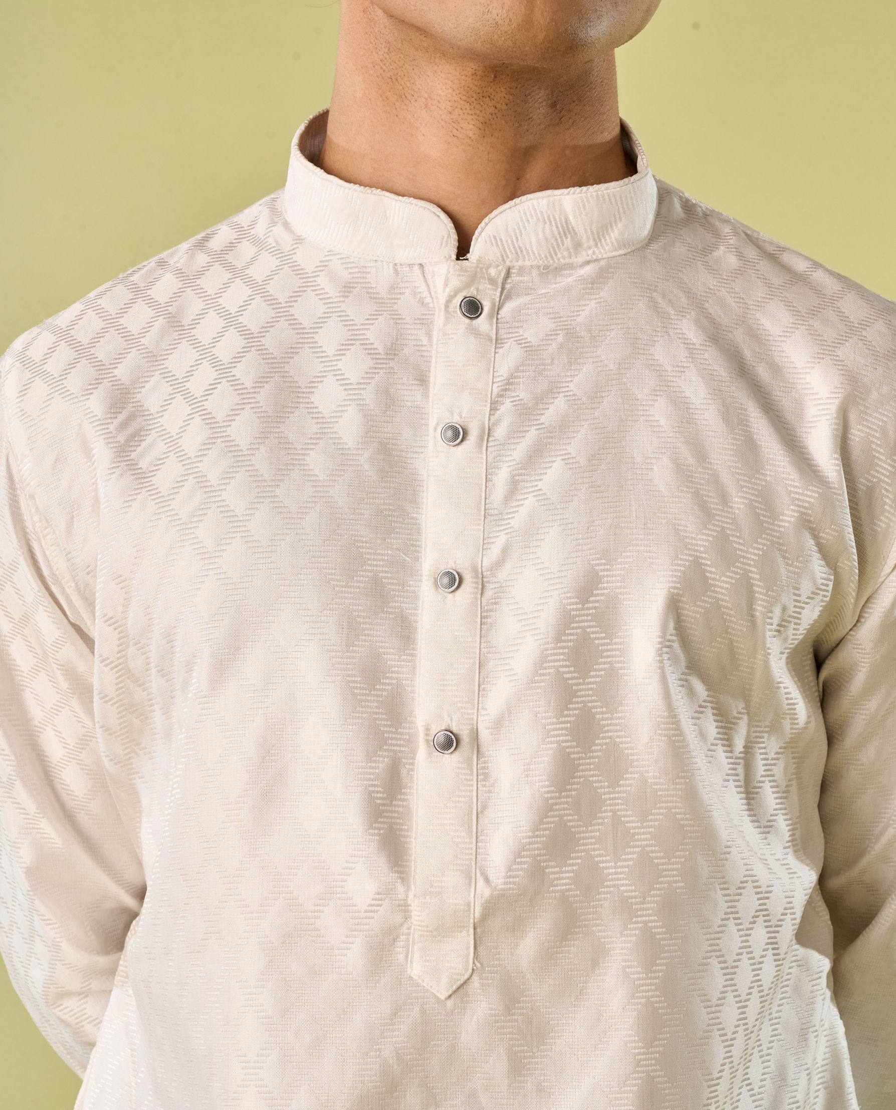 Diwas Men Regal White Kurta Pajama Set