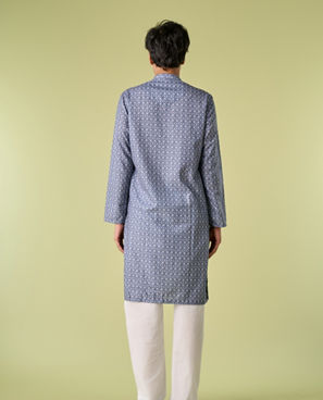 Diwas Men Blue Royalty Kurta Pajama