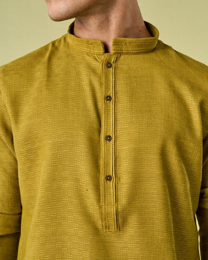 Diwas Men Mehndi Green Elegance Kurta Pajama