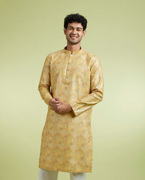 Diwas Men Radiant Mustard Kurta Pajama