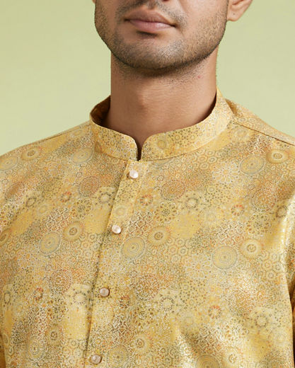 Diwas Men Radiant Mustard Kurta Pajama