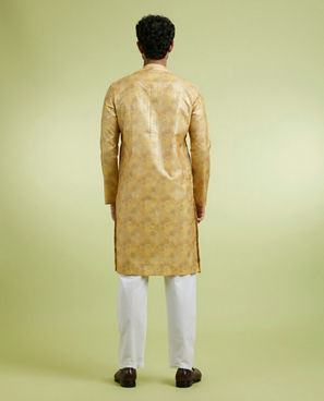 Diwas Men Radiant Mustard Kurta Pajama