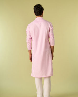 Diwas Men Elegant Pink Kurta Pajama