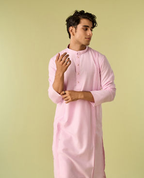 Diwas Men Elegant Pink Kurta Pajama