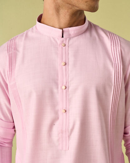 Diwas Men Elegant Pink Kurta Pajama