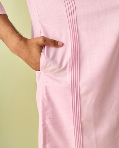 Diwas Men Elegant Pink Kurta Pajama