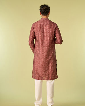 Diwas Men Majestic Brown Elegance Kurta Pajama