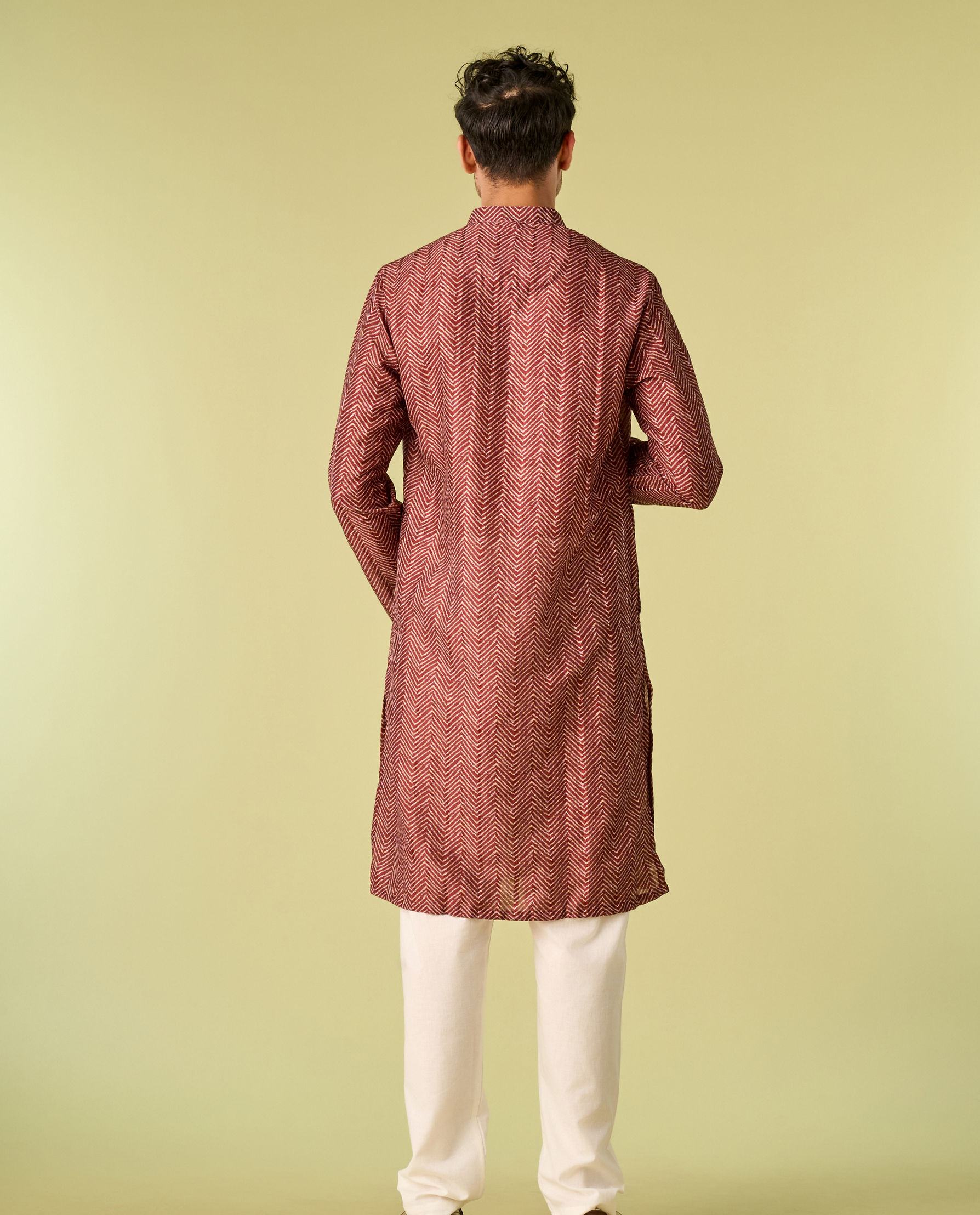 Diwas Men Majestic Brown Elegance Kurta Pajama