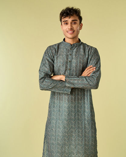 Diwas Men Emerald Elegance Kurta Pajama