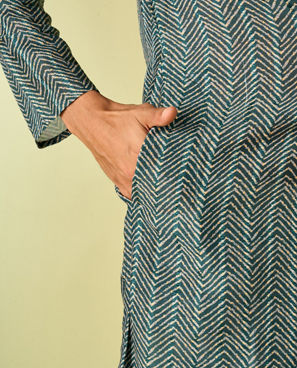 Diwas Men Emerald Elegance Kurta Pajama