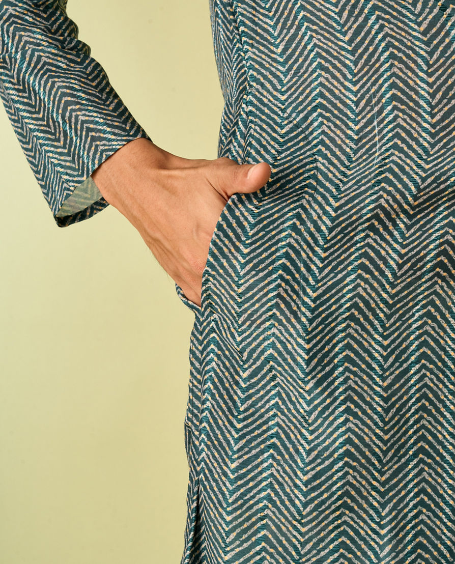 Diwas Men Emerald Elegance Kurta Pajama