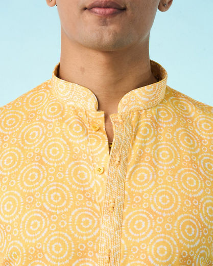 Diwas Men Sunshine Yellow Kurta Pajama Set