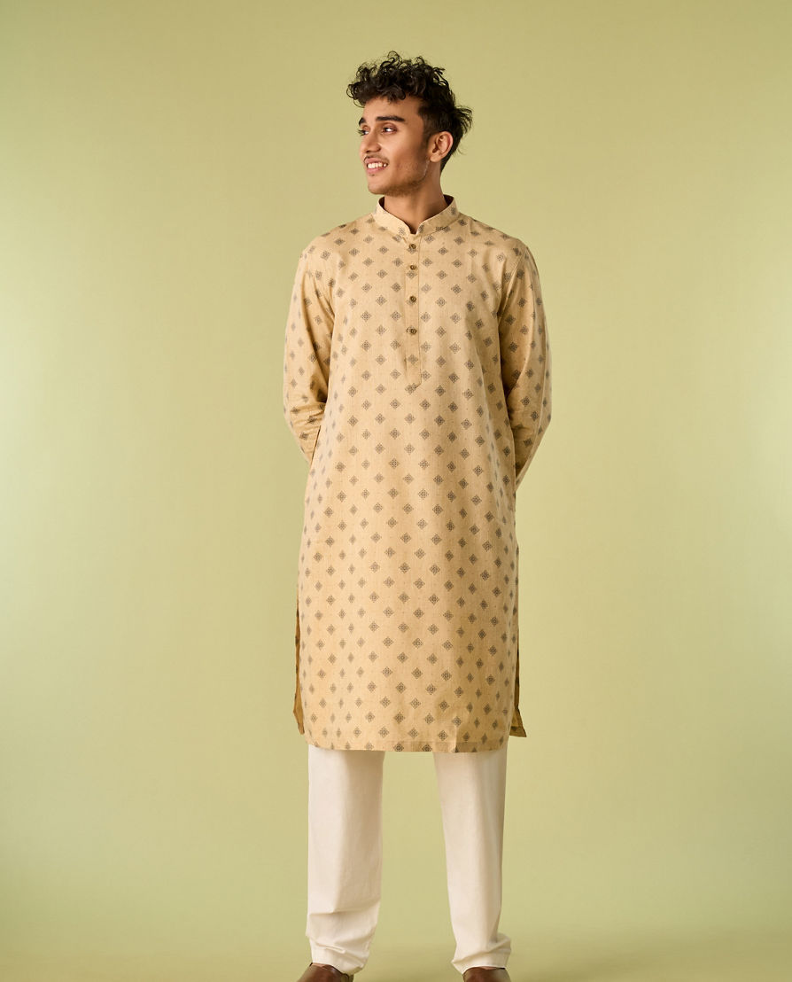 Diwas Men Fawn Elegance Kurta Pajama
