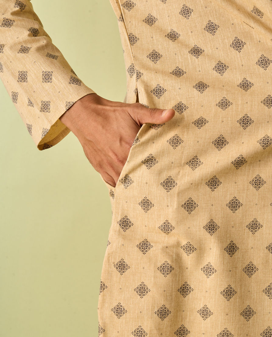 Diwas Men Fawn Elegance Kurta Pajama