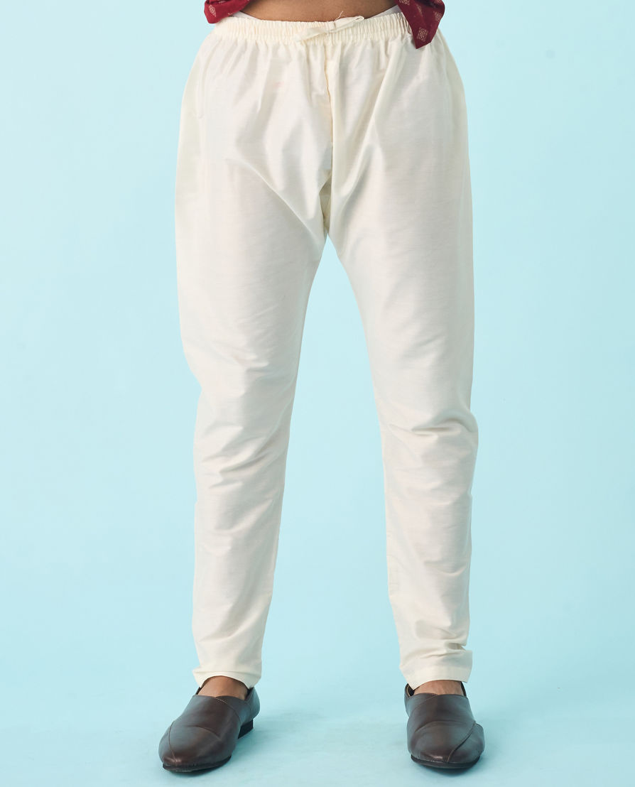 Diwas Men Maroon Majesty Kurta Pajama