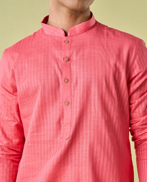 Diwas Men Regal Rani Pink Kurta Pajama
