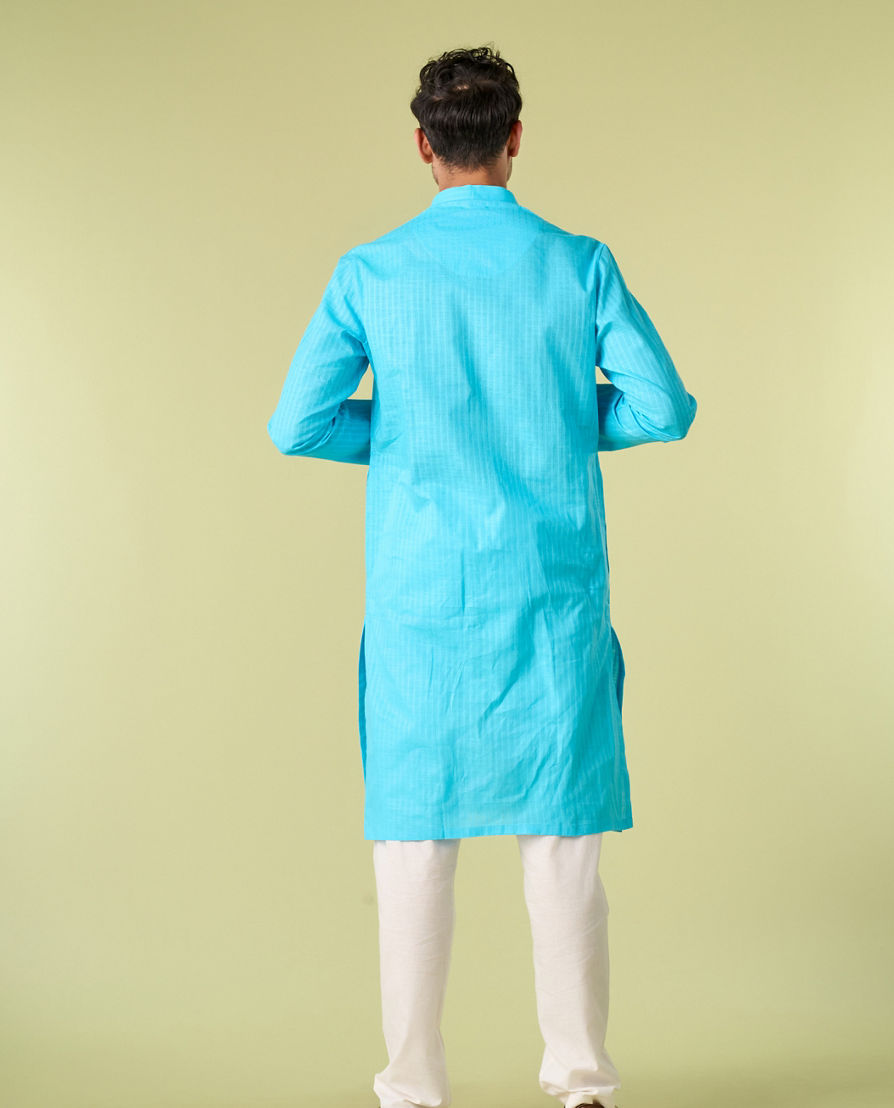 Diwas Men Light Blue Elegance Kurta Pajama