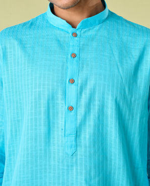 Diwas Men Light Blue Elegance Kurta Pajama