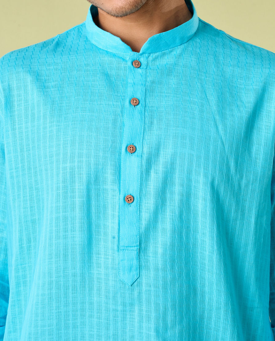 Diwas Men Light Blue Elegance Kurta Pajama