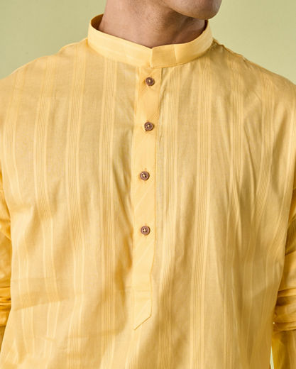 Diwas Men Dazzling Yellow Kurta Pajama