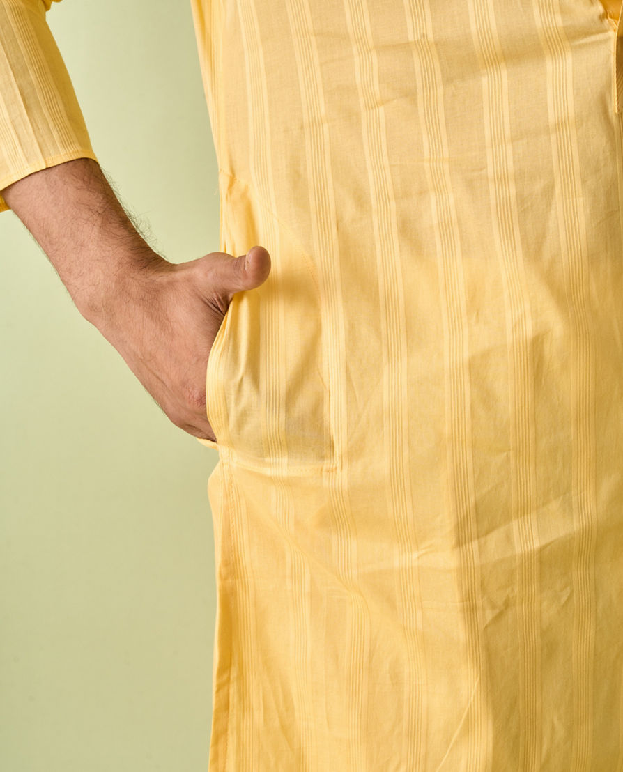 Diwas Men Dazzling Yellow Kurta Pajama