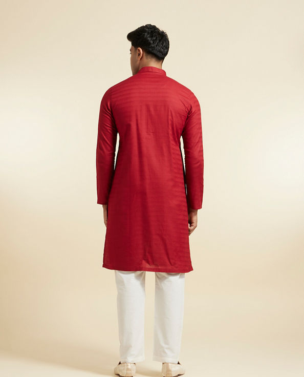 Diwas Men Maroon Sovereign Kurta Pajama