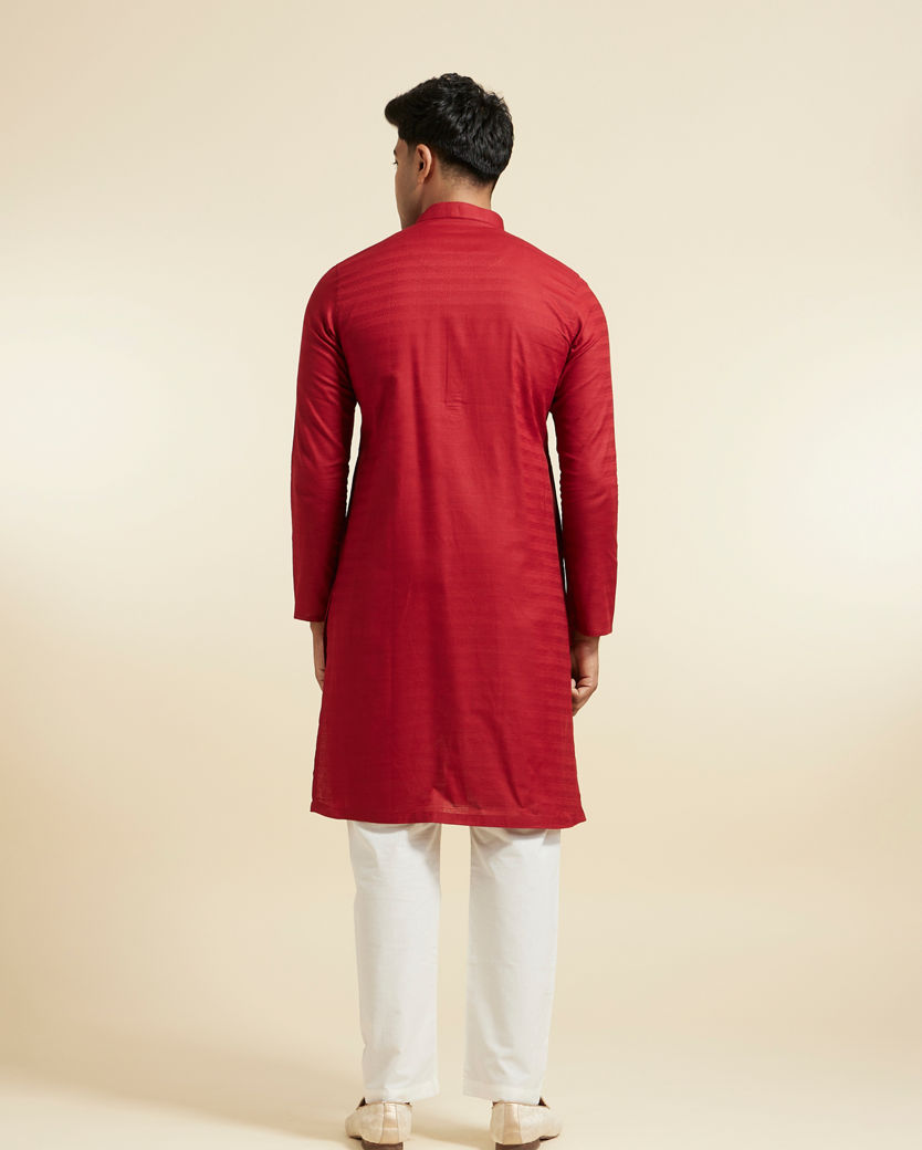 Diwas Men Maroon Sovereign Kurta Pajama
