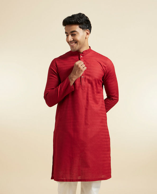 Diwas Men Maroon Sovereign Kurta Pajama