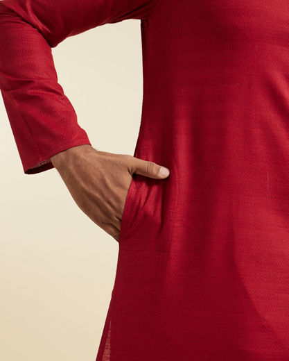 Diwas Men Maroon Sovereign Kurta Pajama