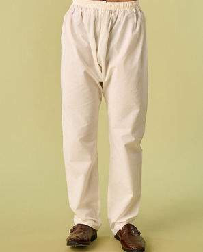 Diwas Men Peach Cotton Kurta Pajama