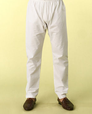 Diwas Men Elegant White Cotton Kurta Pajama