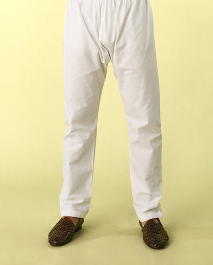 Diwas Men Radiant White Cotton Kurta Pajama