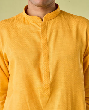 Diwas Men Mustard Spirit Kurta Pajama