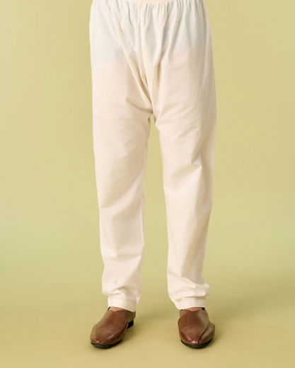 Diwas Men Radiant Orange Cotton Kurta Pajama