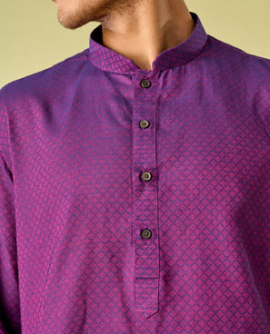 Diwas Men Radiant Purple Kurta Pajama Set