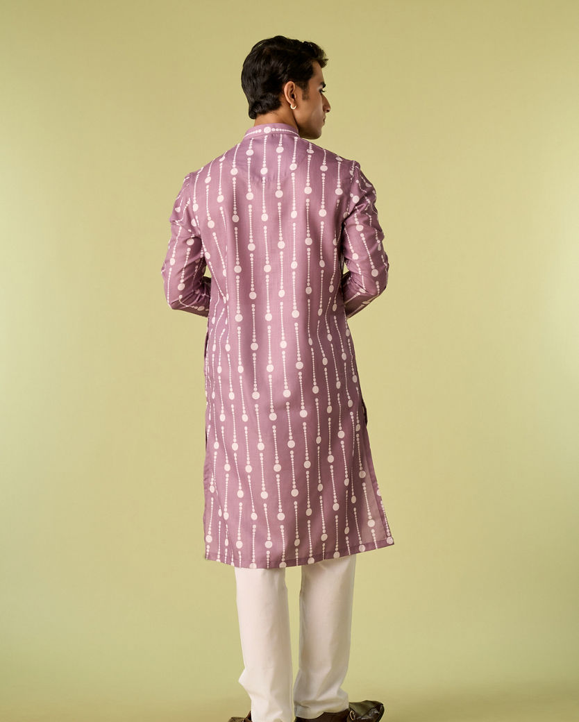 Diwas Men Lilac Elegance Kurta Pajama