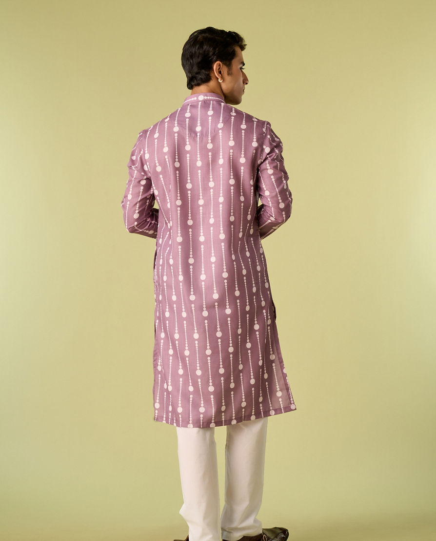 Diwas Men Lilac Elegance Kurta Pajama