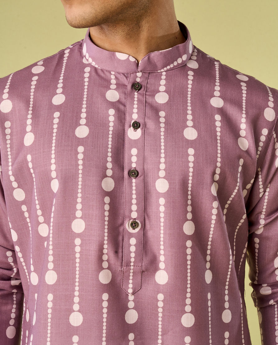 Diwas Men Lilac Elegance Kurta Pajama