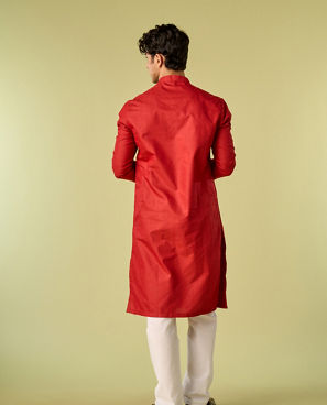 Diwas Men Radiant Red Kurta Pajama