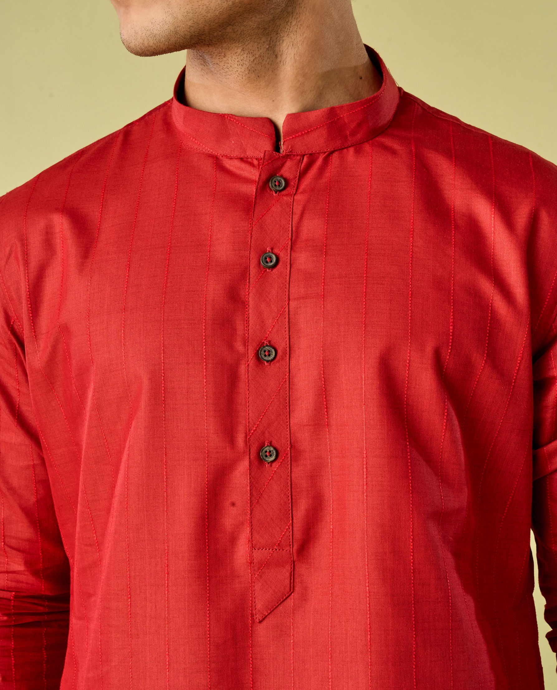 Diwas Men Radiant Red Kurta Pajama