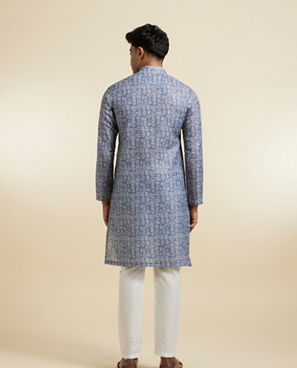 Diwas Men Light Grey Classy Kurta Pajama