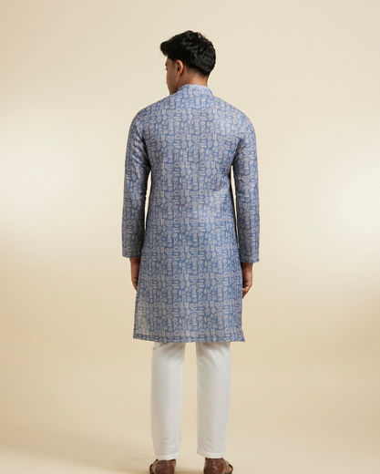 Diwas Men Light Grey Classy Kurta Pajama