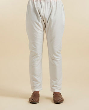 Diwas Men Light Grey Classy Kurta Pajama