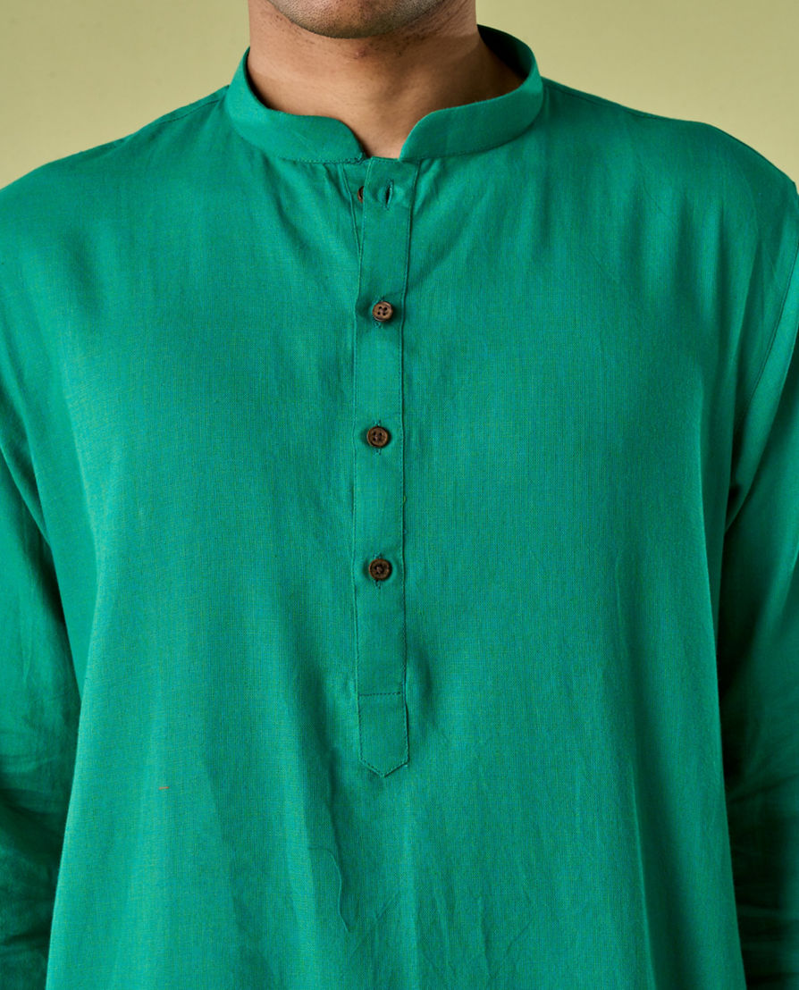 Diwas Men Teal Green Vibrance Kurta Pajama