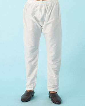 Diwas Men Elegant White Cotton Kurta Pajama