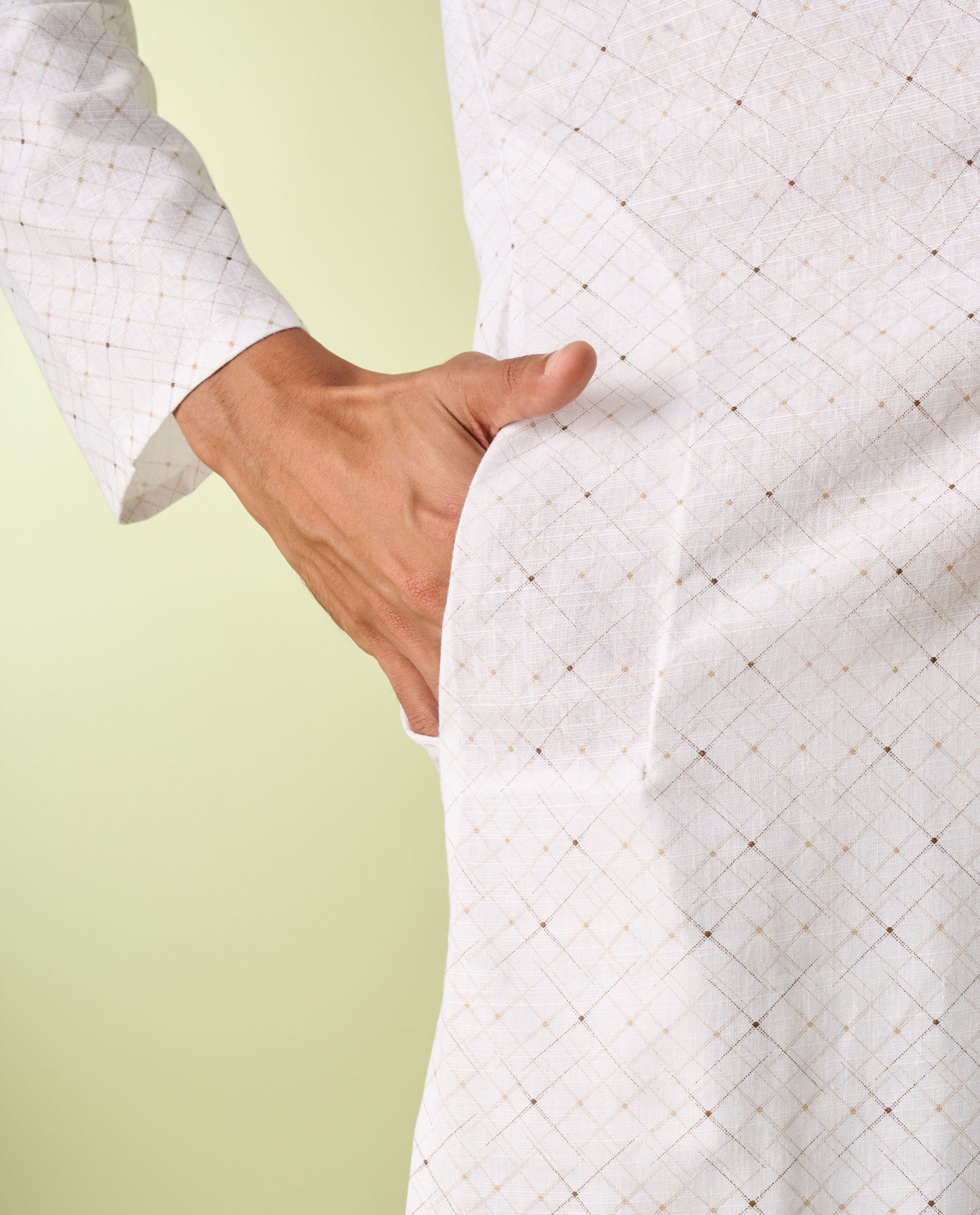 Diwas Men Warm White Elegance Kurta Pajama