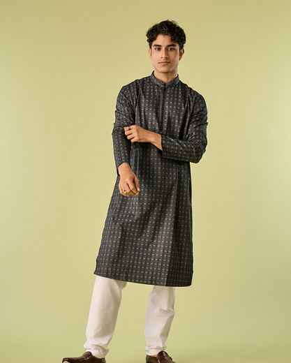 Diwas Men Sublime Black Kurta Pajama