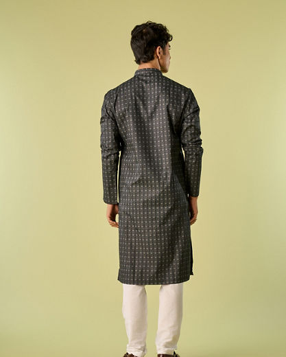 Diwas Men Sublime Black Kurta Pajama